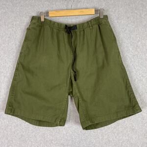 Gramicci Shorts Mens L Olive Green Belted Waist Bermuda Short